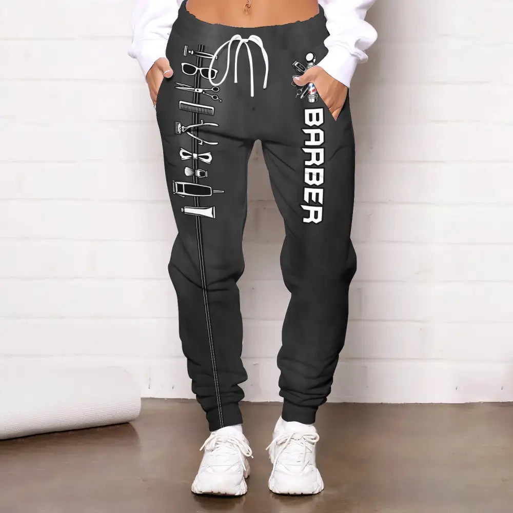 Unisex Clothing Barber Jogger Sportwear Pant For Men And Women Pants