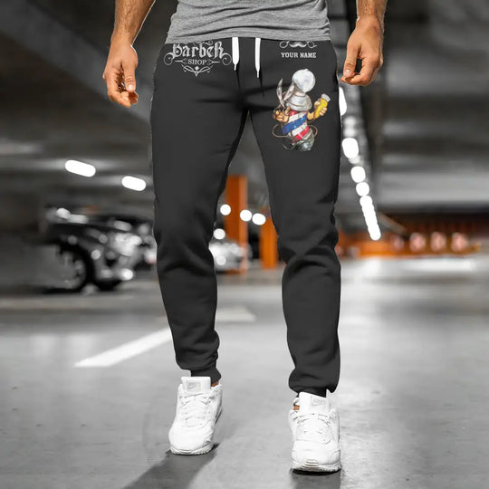 Unisex Clothing, Barber Jogger, Barber Sportwear, Jogger Pant For Men and Women style option 4