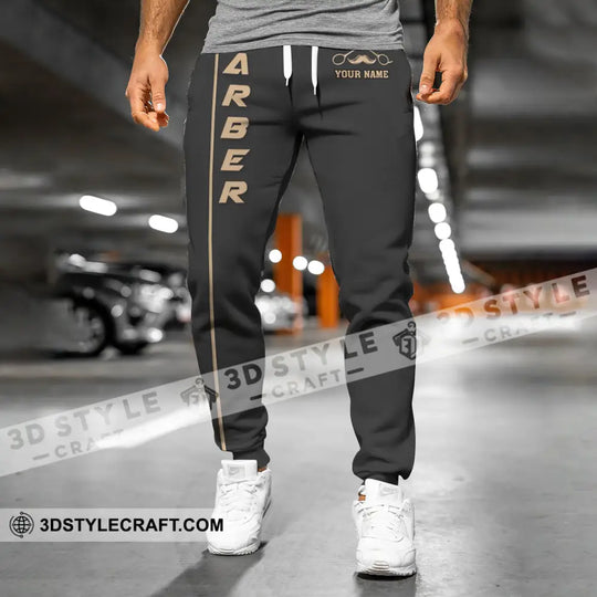 Unisex Clothing, Barber Jogger, Barber Sportwear, Jogger Pant For Men and Women style option 4