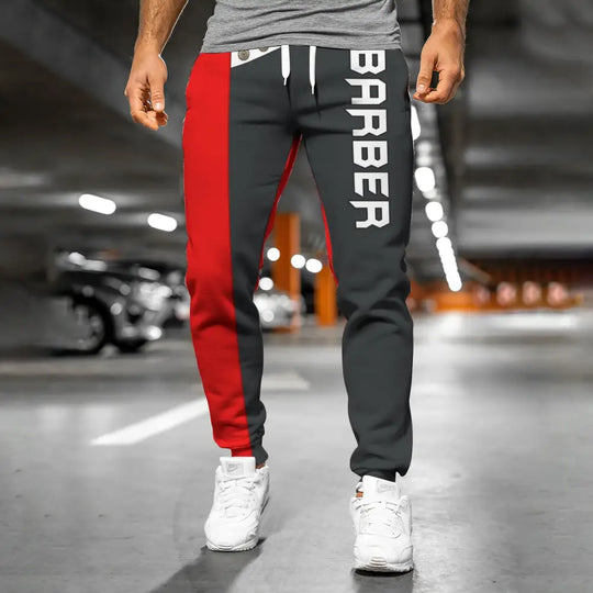 Unisex Clothing, Barber Jogger, Barber Sportwear, Jogger Pant For Men and Women style option 2