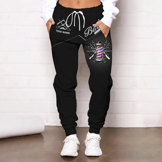 Unisex Clothing, Barber Jogger, Barber Sportwear, Jogger Pant For Men and Women style option 2