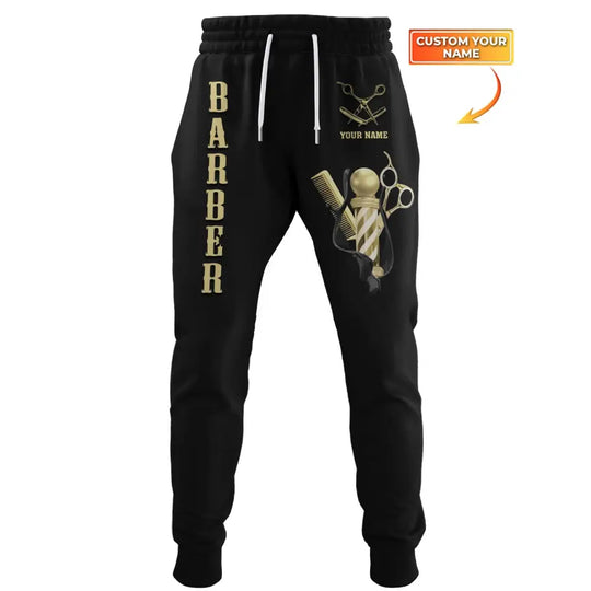 Unisex Clothing, Barber Jogger, Barber Sportwear, Jogger Pant For Men and Women style option 1