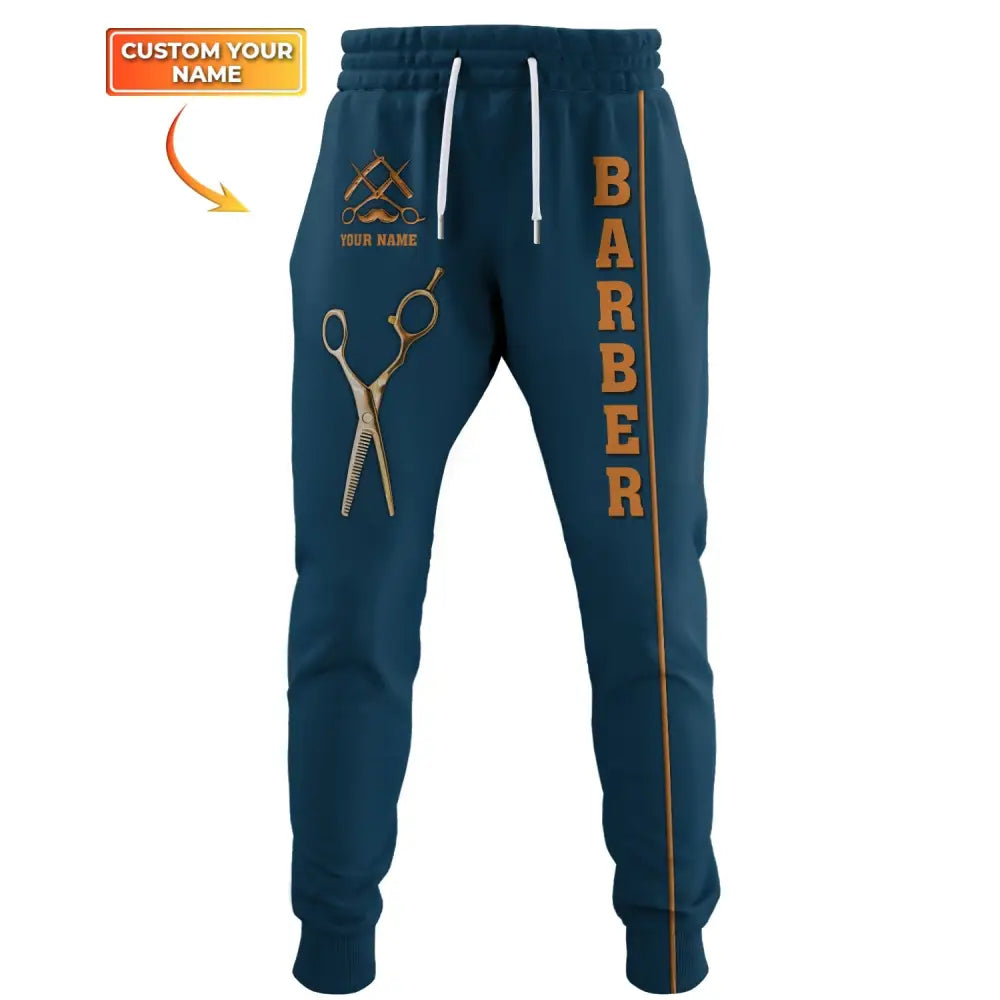 Unisex Clothing Custom Barber Jogger Sportwear Pants For Men And Women