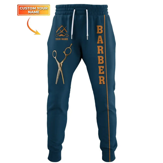 Unisex Clothing, Custom Barber Jogger, Barber Sportwear, Jogger Pants For Men and Women style option 1