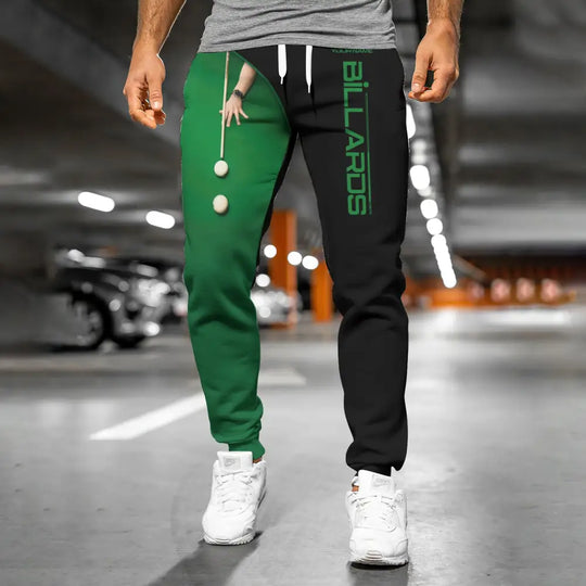 Unisex Clothing, Custom Billiard Jogger, Billiard Jogger Pants, Gift for Billiard Lovers style option 2