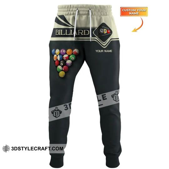 Unisex Clothing, Custom Billiards Jogger, Billiards Jogger Pants, Gift for Billiards Lovers style option 1