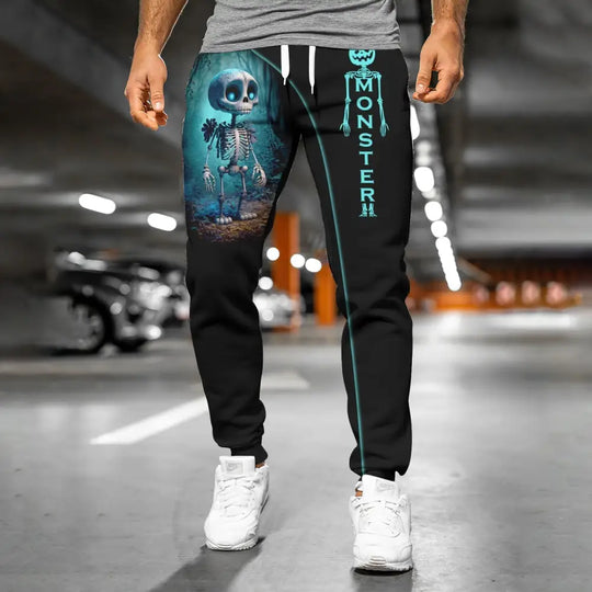 Unisex Clothing, Custom Halloween Jogger, Halloween Sportwear, Jogger Pants For Halloween style option 2
