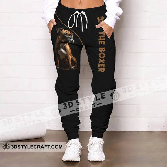 Unisex Clothing, Custom Jogger, The Boxer Dog, Jogger Pants For Pet Lovers style option 4