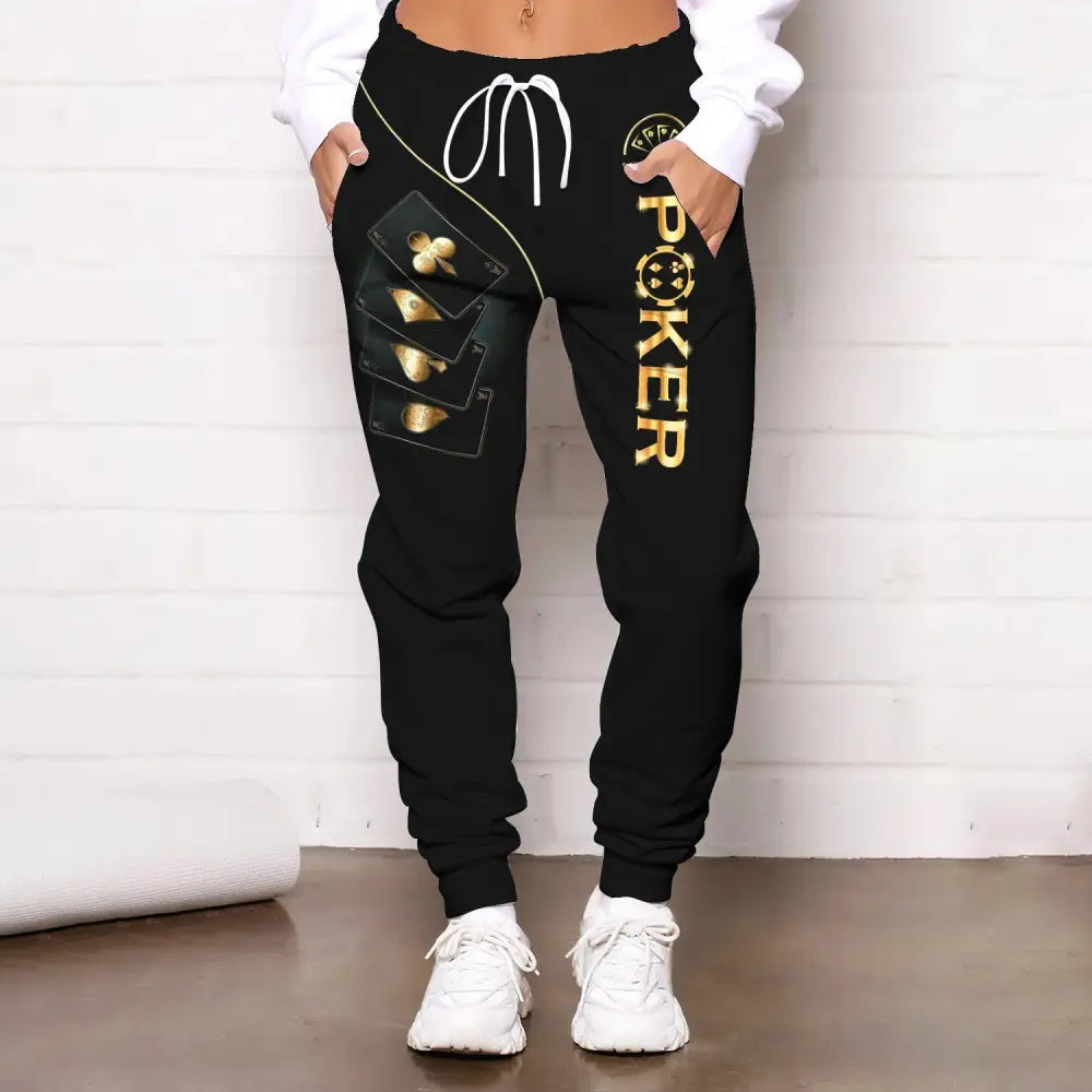 Unisex Clothing Custom Name Poker Jogger Pants Casino