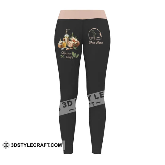 Unisex Pants - Custom Pants Massage Therapist Legging style option 3
