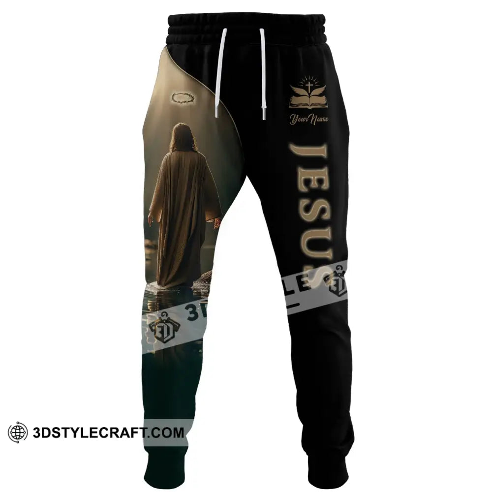 Unisex Pants Custom Name Jesus Jogger Gift For Christian