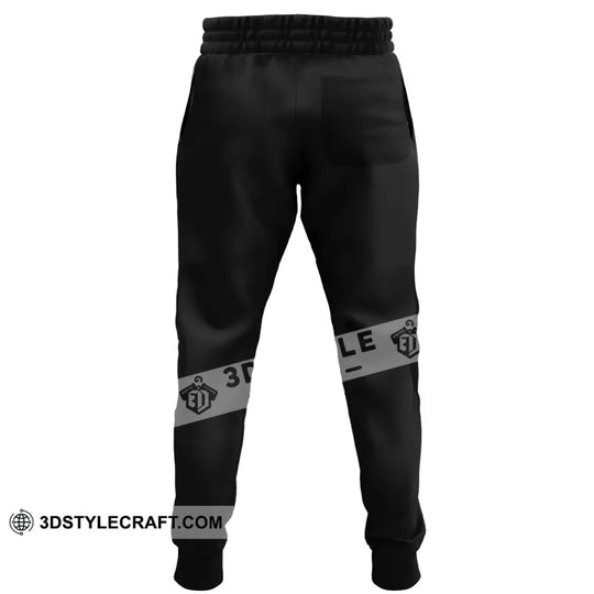 Unisex Pants - Custom Name Shirt - Light Eiffel Tower, France Jogger Pants style option 3