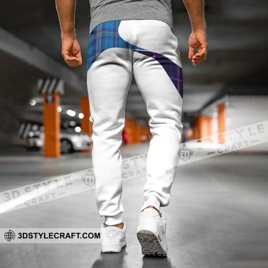 Unisex Pants - Custom Text Pants, Scotland Highland Cow With Bagpipes Pants style option 4