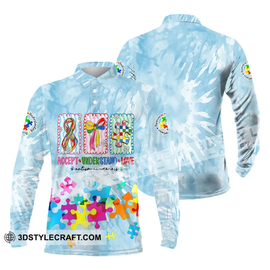 Unisex Shirt - Accept Understand And Love Autism 3D Shirt style option 4