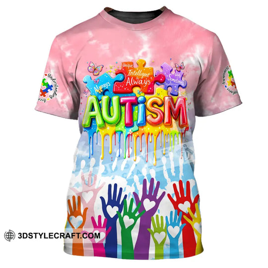 Unisex Shirt - Autism 3D Shirt style option 1