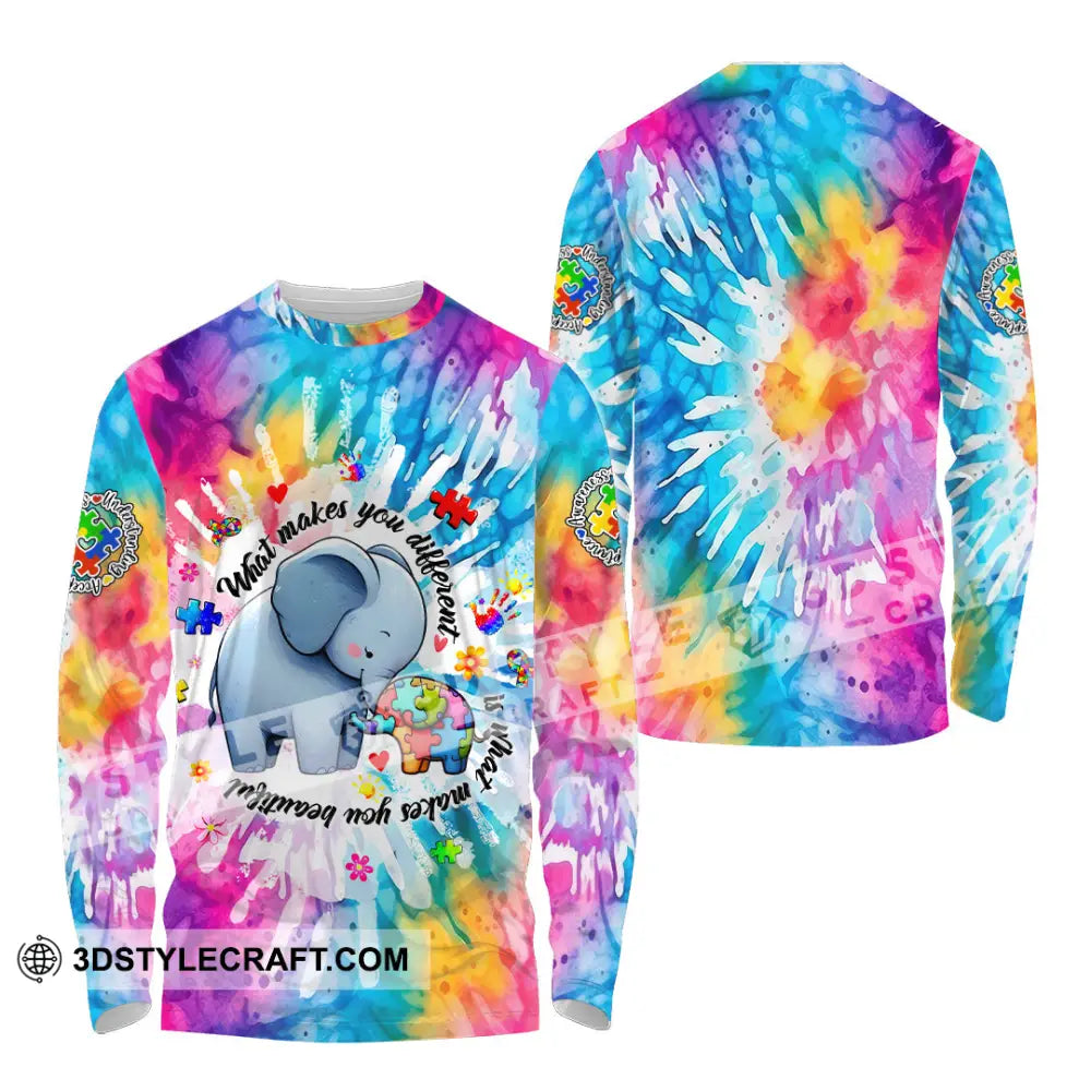 Unisex Shirt - Autism What Make You Different 3D Shirt Long Sleeve Shirt / S T-shirt
