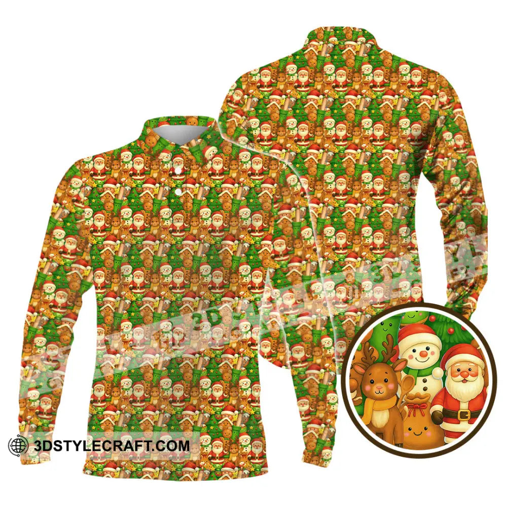 Unisex Shirt Baker Christmas Shirt Long Sleeve Polo / S T shirt