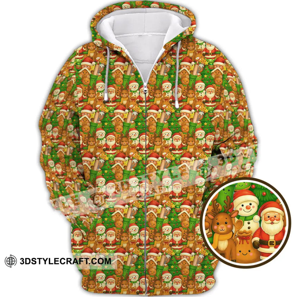 Unisex Shirt Baker Christmas Shirt Zipper Hoodie / S T shirt