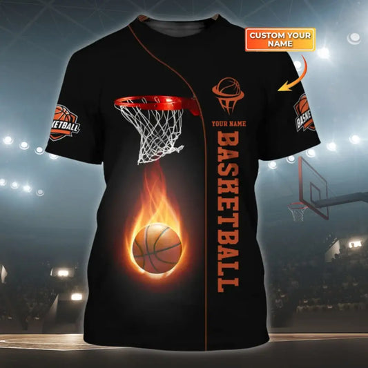 Unisex Shirt Basketball Custom Name T-Shirt Polo Gift For Player
