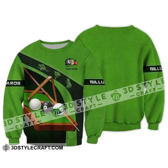 Unisex Shirt, Billiards Green T-Shirt, Billiards Table, Billiards Polo, Billiards Shirt, Shirt For Billiards Lovers style option 4