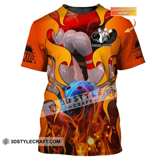 Unisex Shirt, Bowling T-Shirt, Custom Name Bowling Shirt, Shirt For Bowling Lovers style option 1