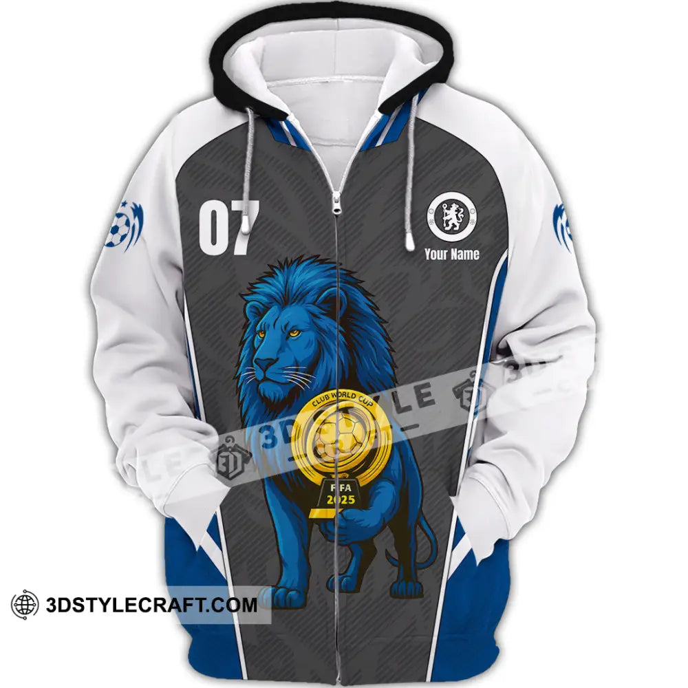 Unisex Shirt - Chelsea Custom Fifa Club World Cup Shirt Zipper Hoodie / S T-shirt