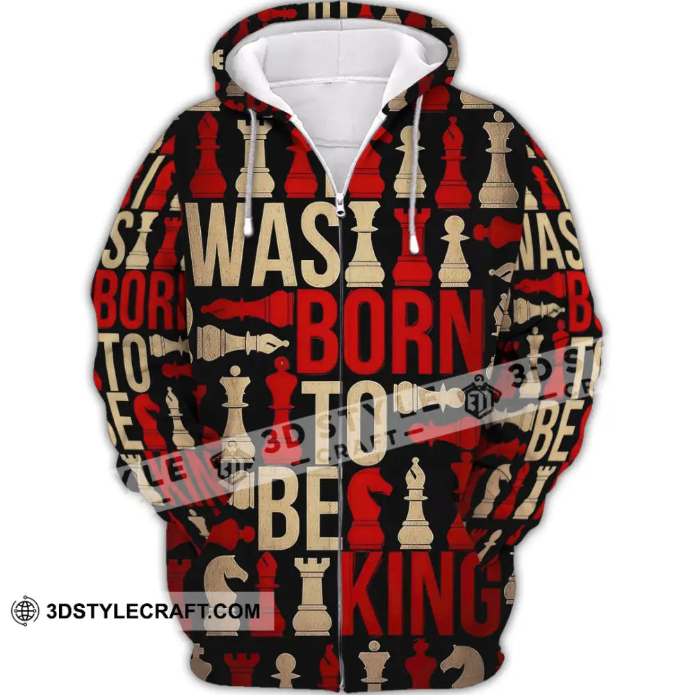 Unisex Shirt - Chess 3D Shirt Zipper Hoodie / S T-shirt