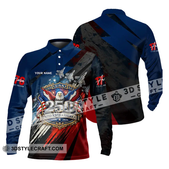 Unisex Shirt - Custom 250 Years Of United State Of America 3D Shirt style option 4