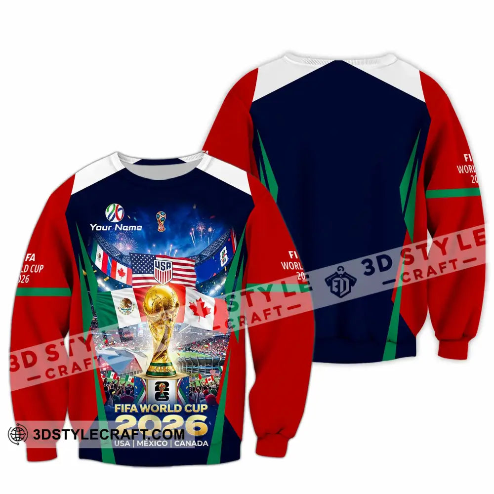 Unisex Shirt - Custom World Cup 2026 3D Shirt Long Sleeve / S T-shirt