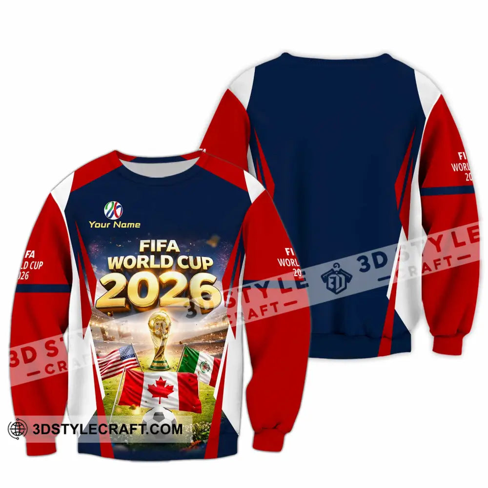 Unisex Shirt - Custom World Cup 2026 3D Shirt Long Sleeve / S T-shirt