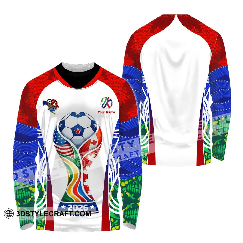 Unisex Shirt - Custom World Cup 2026 3D Shirt - Long Sleeve Shirt / S - T-shirt