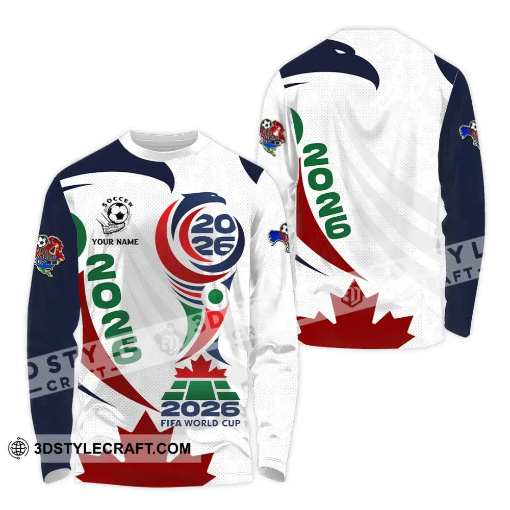 Unisex Shirt - Custom World Cup 2026 3D Shirt Long Sleeve Shirt / S T-shirt