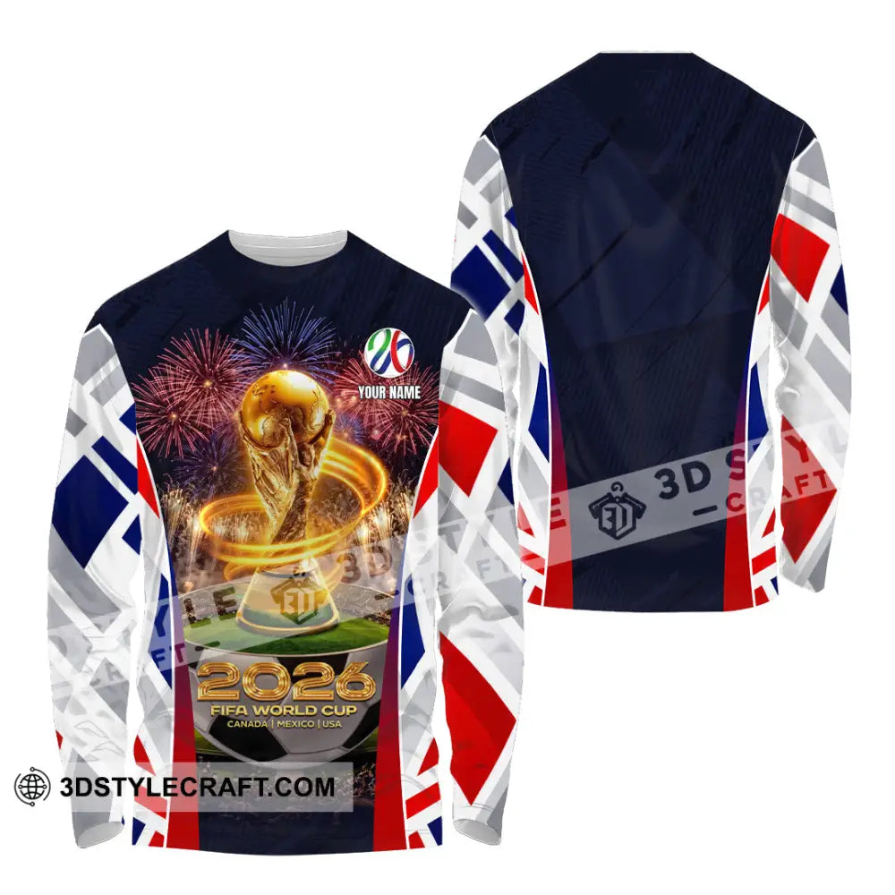 Unisex Shirt - Custom 2026 World Cup 3D Shirt Long Sleeve Shirt / S T-shirt
