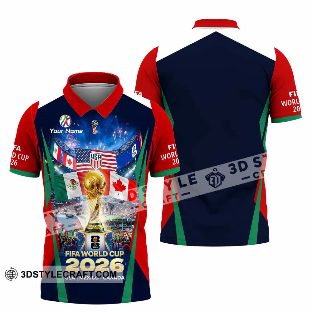 Unisex Shirt - Custom World Cup 2026 3D Shirt Polo Shirt / S T-shirt