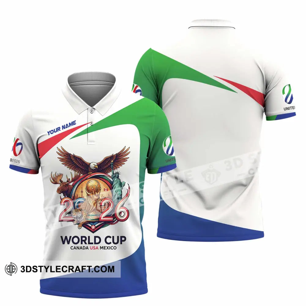 Unisex Shirt - Custom Fifa World Cup 2026 3D Shirt Polo Shirt / S T-shirt