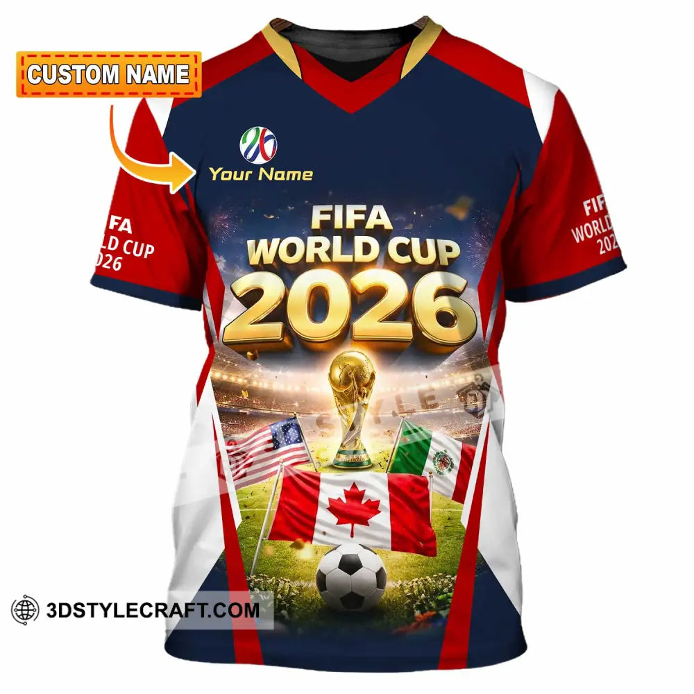 Unisex Shirt - Custom World Cup 2026 3D Shirt T-shirt