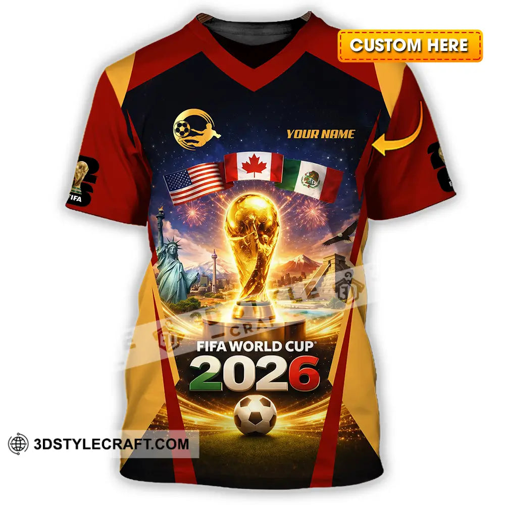 Unisex Shirt - Custom Fifa World Cup 2026 3D Shirt T-shirt