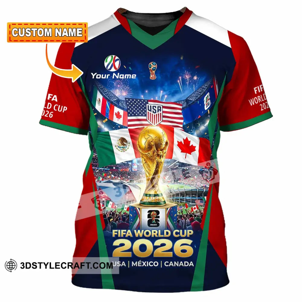 Unisex Shirt - Custom World Cup 2026 3D Shirt T-shirt