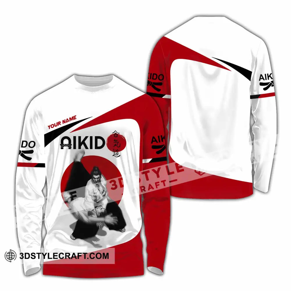 Unisex Shirt - Custom Aikido 3D Shirt Long Sleeve Shirt / S T-shirt