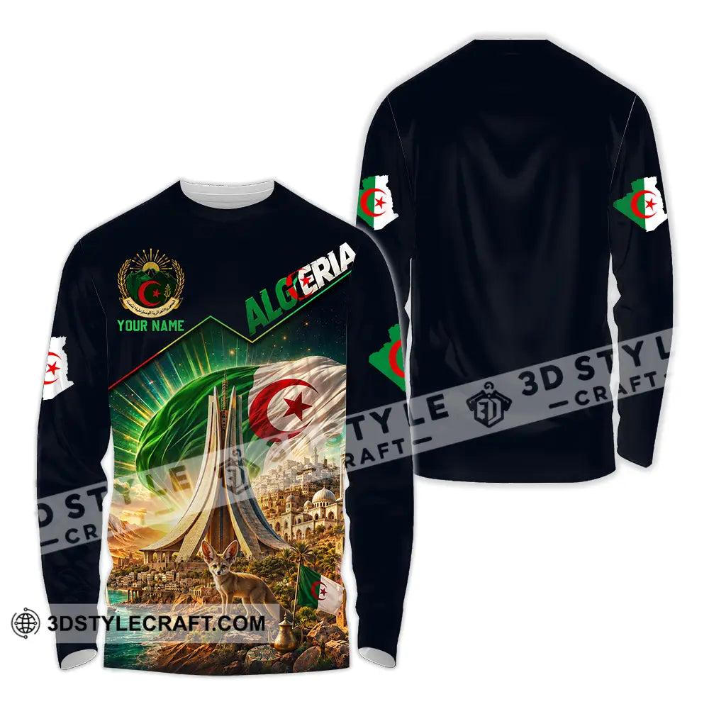 Unisex Shirt - Custom Algeria Shirt - Long Sleeve Shirt / S - T-shirt