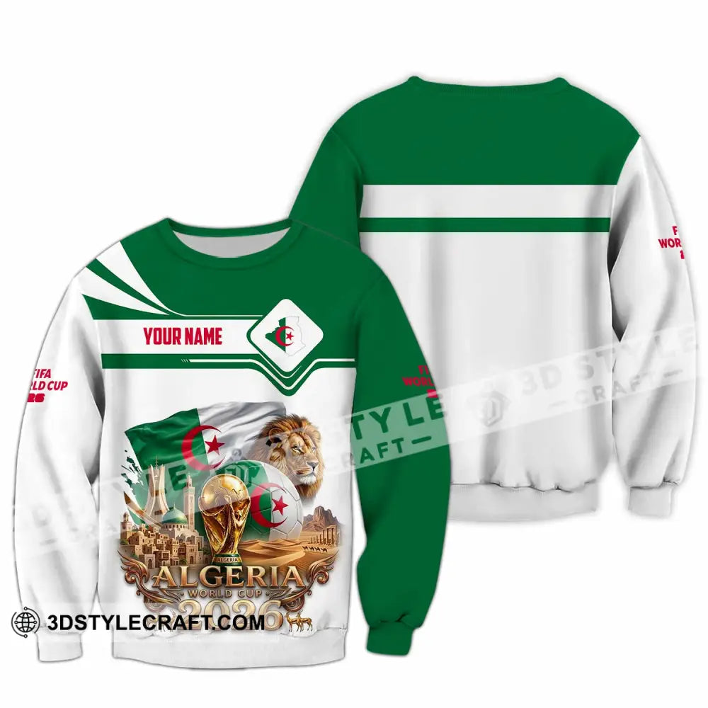 Unisex Shirt - Custom Algeria World Cup 2026 Shirt - Long Sleeve / S - T-shirt