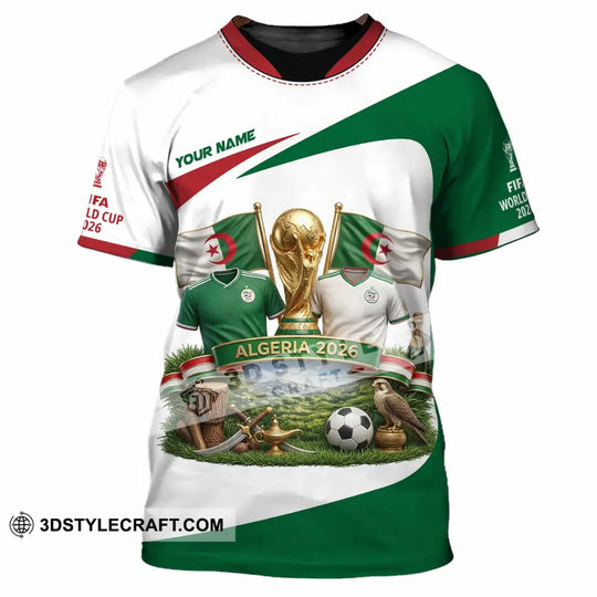 Unisex Shirt - Custom Algeria World Cup 2026 3D Shirt style option 2