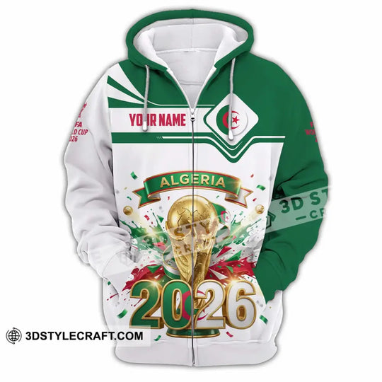Unisex Shirt - Custom Algeria World Cup 2026 3D Shirt style option 4
