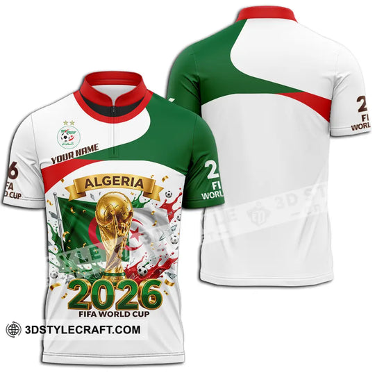 Unisex Shirt - Custom Algeria World Cup 2026 3D Shirt style option 2