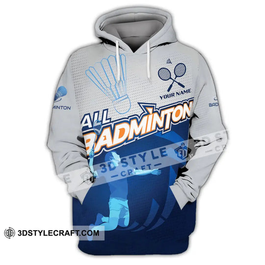 Unisex Shirt - Custom All Badminton 3D Shirt style option 2