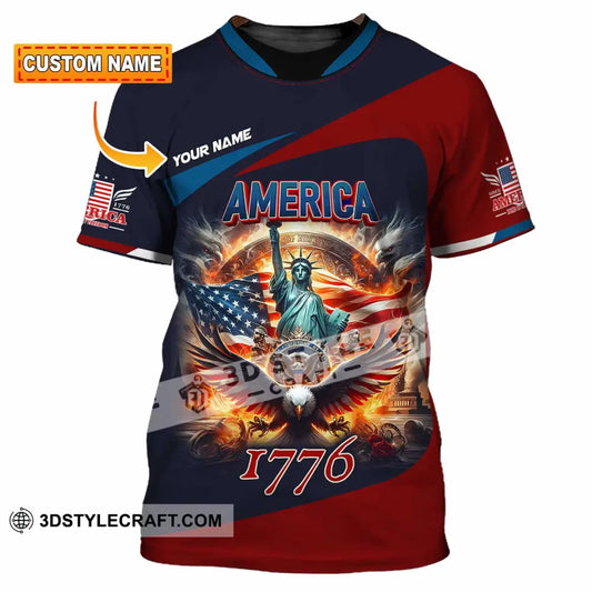 Unisex Shirt - Custom America 1776 Shirt T-Shirt / S T-shirt