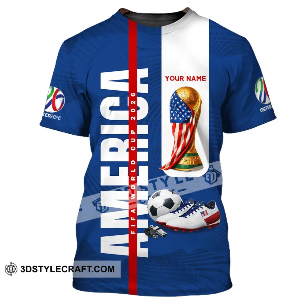 Unisex Shirt - Custom America World Cup 2026 3D Shirt T-Shirt / S T-shirt