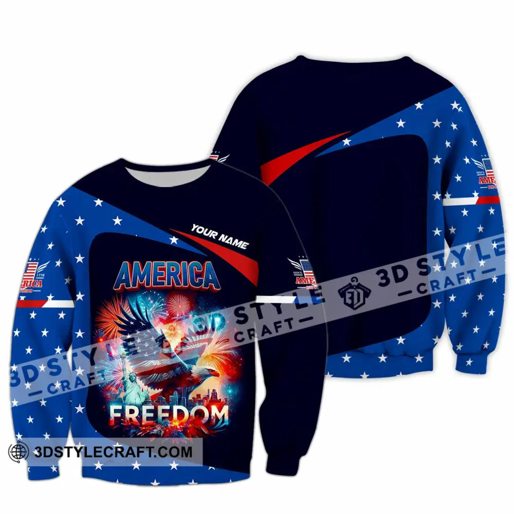 Unisex Shirt - Custom America Shirt Long Sleeve / S T-shirt