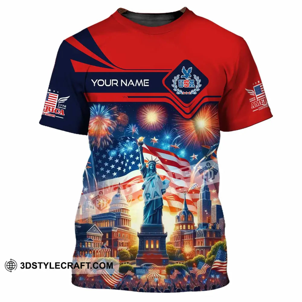 Unisex Shirt - Custom America Shirt T-Shirt / S T-shirt