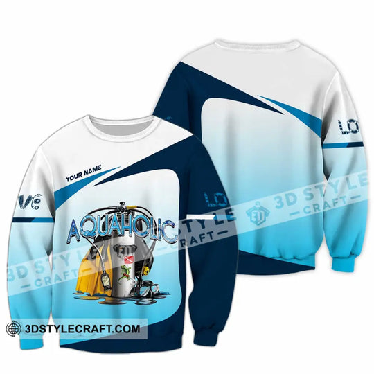 Unisex Shirt - Custom Aquaholic Scuba Diving Diver Shirt style option 3